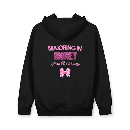 "Money Major" Pink Graphic Pullover